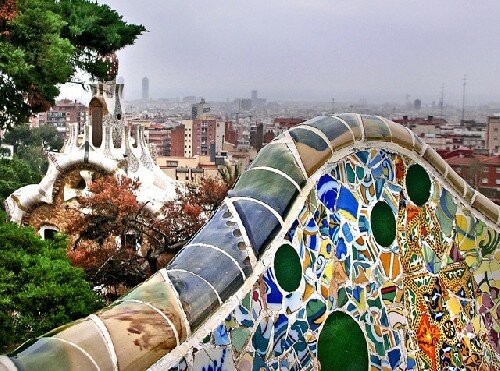 zabytki Barcelony: Guell Park w Barcelonie